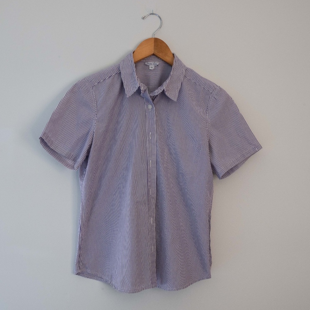 Steven Alan Women's short sleeve button down shirt . Size Large (feels like a M)